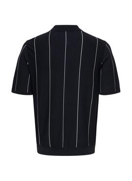 Polo Only and Sons Wyler azul y blanco para hombre