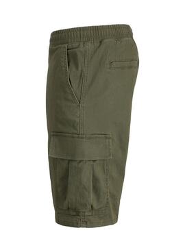 Bermudas Jack and Jones Cole cargo verde para hombre