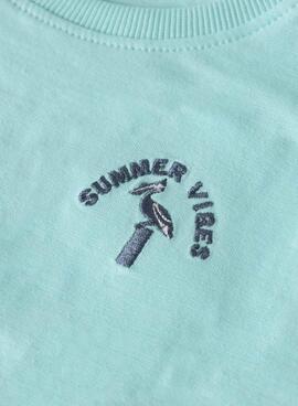 Camiseta Name It Flapz turquesa para niño