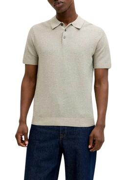 Polo de punto Jack and Jones Bluriley verde para hombre