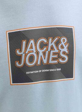 Sudadera Jack and Jones Rain azul para niño