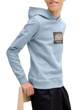 Sudadera Jack and Jones Rain azul para niño