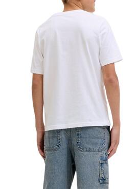 Camiseta Jack and Jones Perry blanco para niño