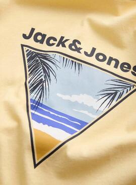 Camiseta Jack and Jones Perry amarillo para niño