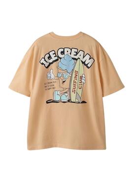 Camiseta Name It Foxe coral para niño