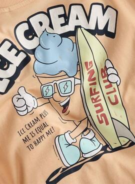 Camiseta Name It Foxe coral para niño