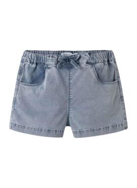 Short vaquero Name It Bella Baggy lavado claro para niña