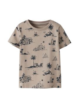 Camiseta Name It Fille tostado para niño