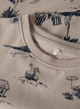 Camiseta Name It Fille tostado para niño