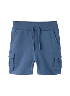 Bermudas Name It Oli azul para niño