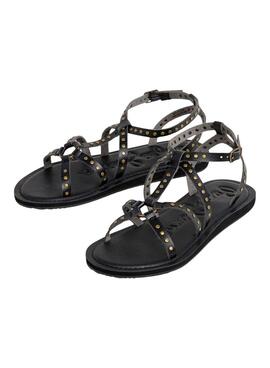 Sandalia Pepe Jeans Rio Studs negro para mujer