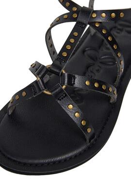 Sandalia Pepe Jeans Rio Studs negro para mujer