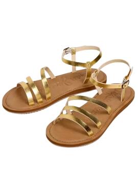 Sandalia Pepe Jeans Rio Sand dorado para mujer