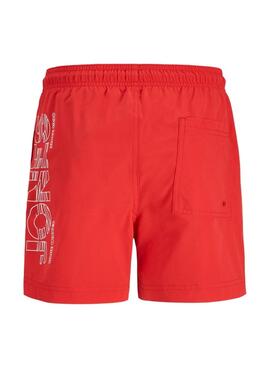Bañador Jack and Jones Maui rojo para niño
