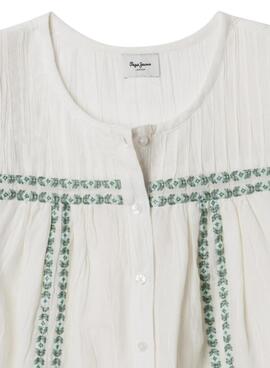 Blusa Pepe Jeans Hetty blanco para niña