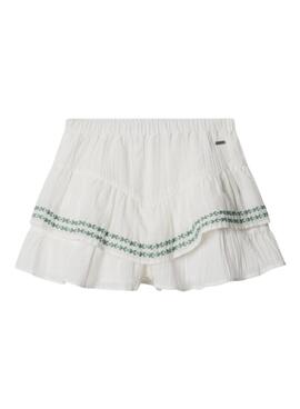 Shorts Pepe Jeans Hetty blanco para niña