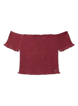 Top Pepe Jeans Georgina granate para niña