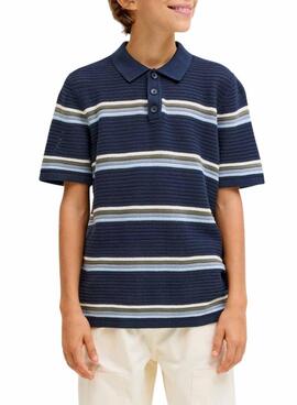 Polo Jack and Jones Maine azul marino para niño