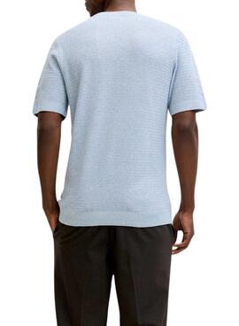 Camiseta Jack and Jones Bluriley azul para hombre