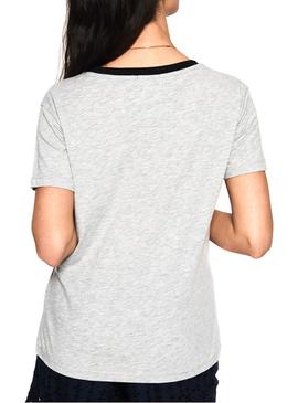 Camiseta Superdry Payton Gris Mujer