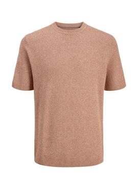 Camiseta Jack and Jones Bluriley coral para hombre