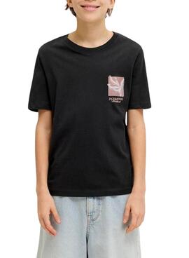 Camiseta Jack and Jones Ontauk negro para niño