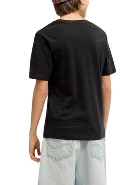Camiseta Jack and Jones Ontauk negro para niño