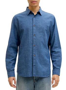 Camisa Jack and Jones Summer azul para hombre