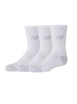 Pack calcetines New Balance Youth Active blanco para niños