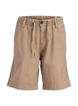 Bermudas Jack and Jones Jaiden camel para niño