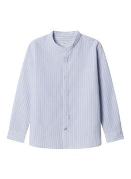 Camisa Pepe Jeans James rayas azul para niño