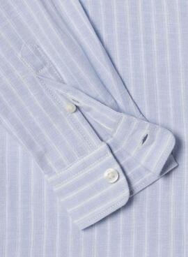 Camisa Pepe Jeans James rayas azul para niño