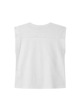 Camiseta Pepe Jeans Gelu blanco para niña