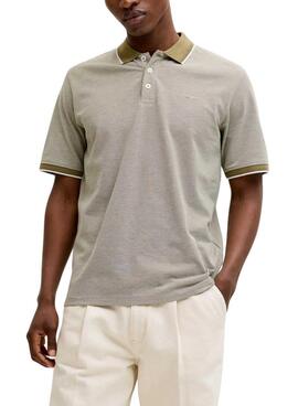 Polo Jack and Jones Bluealves beige para hombre