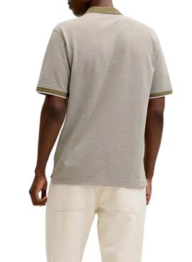 Polo Jack and Jones Bluealves beige para hombre