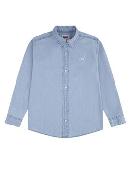 Camisa Levis Battery Housemark azul para niño