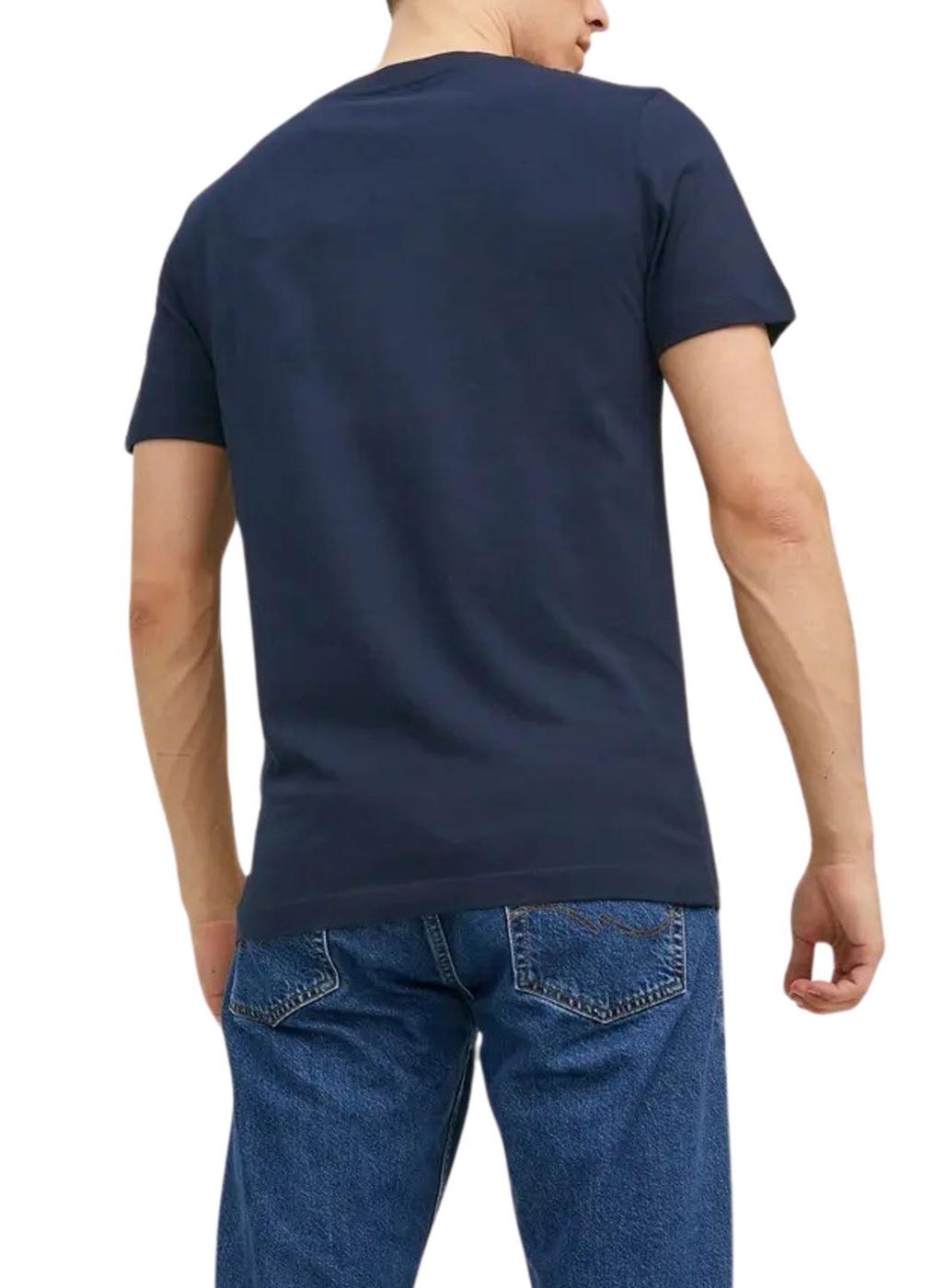 Camiseta Jack and Jones Bluarchie azul marino para hombre