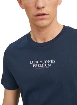 Camiseta Jack and Jones Bluarchie azul marino para hombre