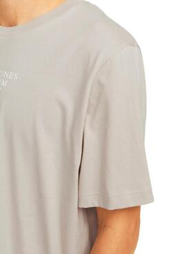 Camiseta Jack and Jones Bluarchie gris para hombre