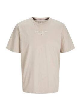 Camiseta Jack and Jones Bluarchie gris para hombre