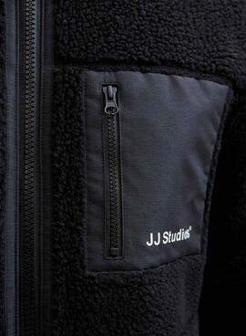 Chaqueta Jack and Jones Soho teddy negro para hombre
