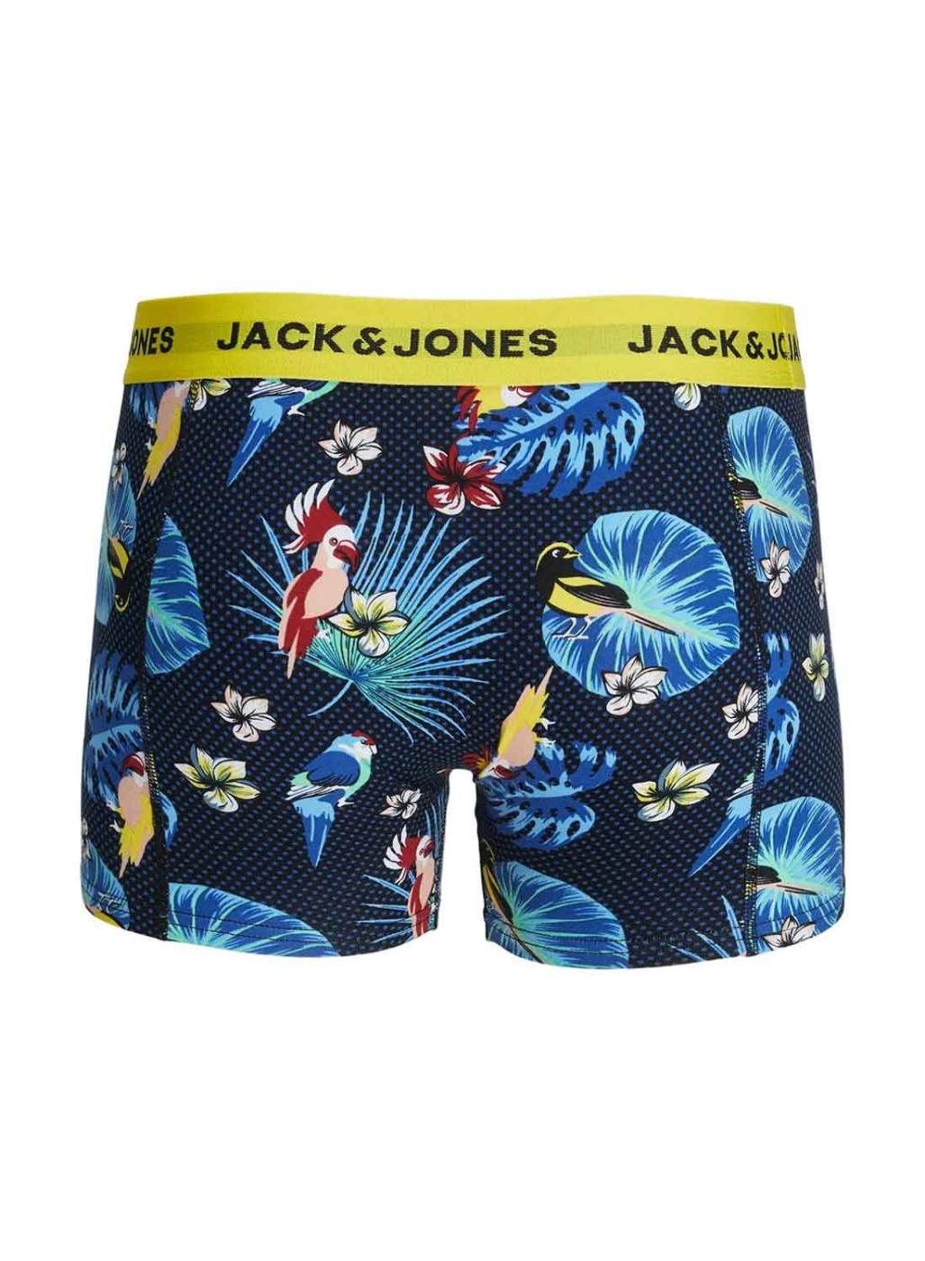 Pack Boxers Jack and Jones Flower Bird para hombre