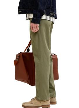 Pantalón Jack and Jones Kane chino verde para hombre