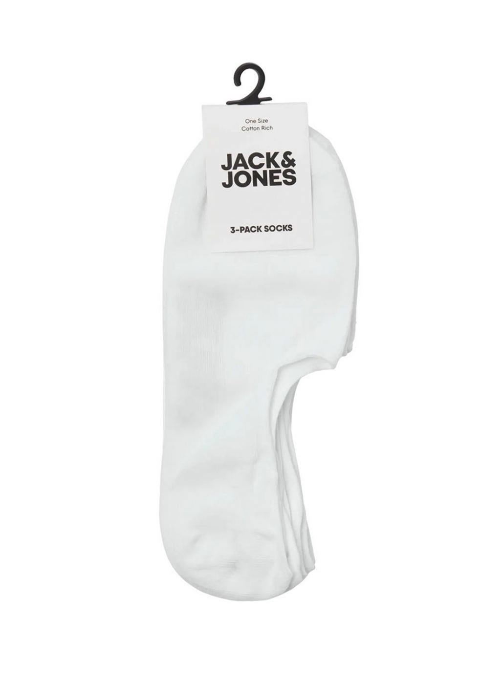 Pack calcetines pinkies Jack and Jones blanco para hombre