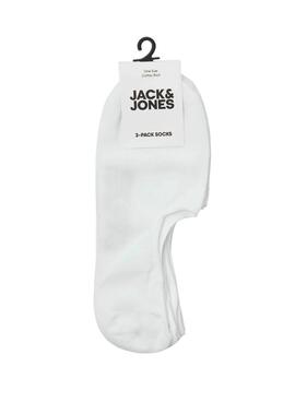 Pack calcetines pinkies Jack and Jones blanco para hombre
