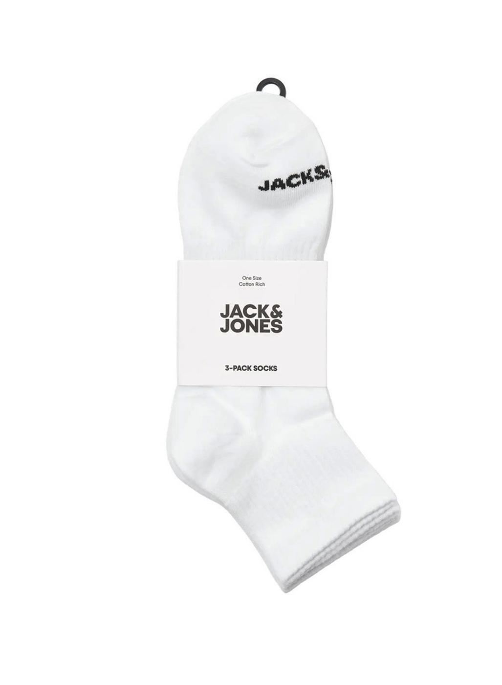 Pack calcetines Jack and Jones Cluca blanco para hombre