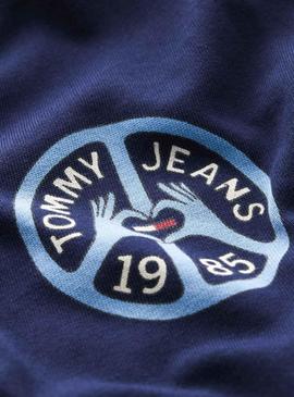Vestido Tommy Jeans Statement Azul Marino Mujer