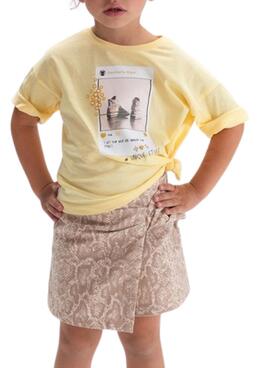 Camiseta Mayoral IG amarillo para niña