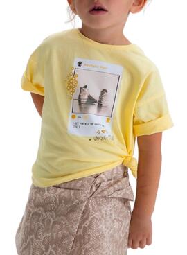 Camiseta Mayoral IG amarillo para niña