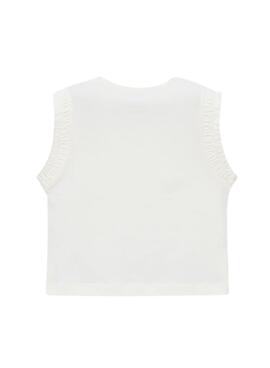 Camiseta Mayoral tirantes blanco para niña